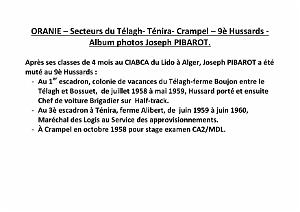 9 EME HUSSARDS TELAGH TENIRA CRAMPEL DE JOSEPH PIBAROT